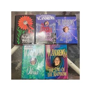 V.C.‎ Andrews Vintage Book Lot 5 Hardcover Petals on the Wind Gates of Paradise